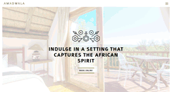 Desktop Screenshot of amadwalalodge.co.za
