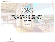 Tablet Screenshot of amadwalalodge.co.za